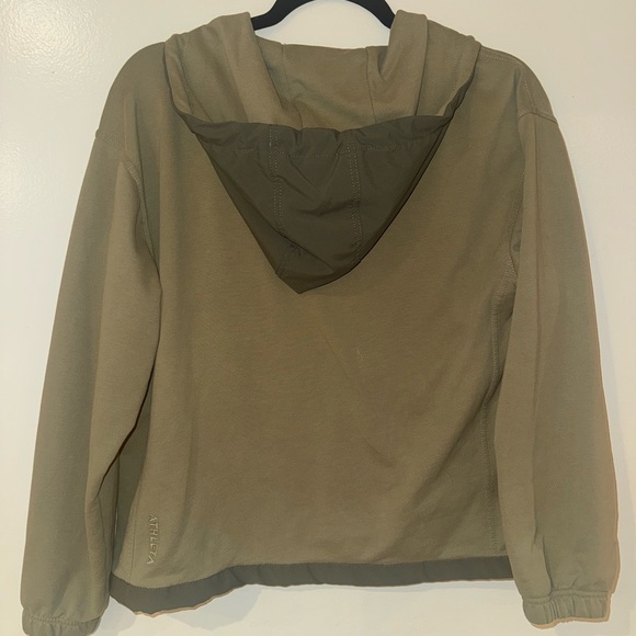 Athleta Green Quarter-Zip Hoodie - Picture 5 of 7